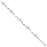 Sterling Silver Dog Bones and Paws Bracelet